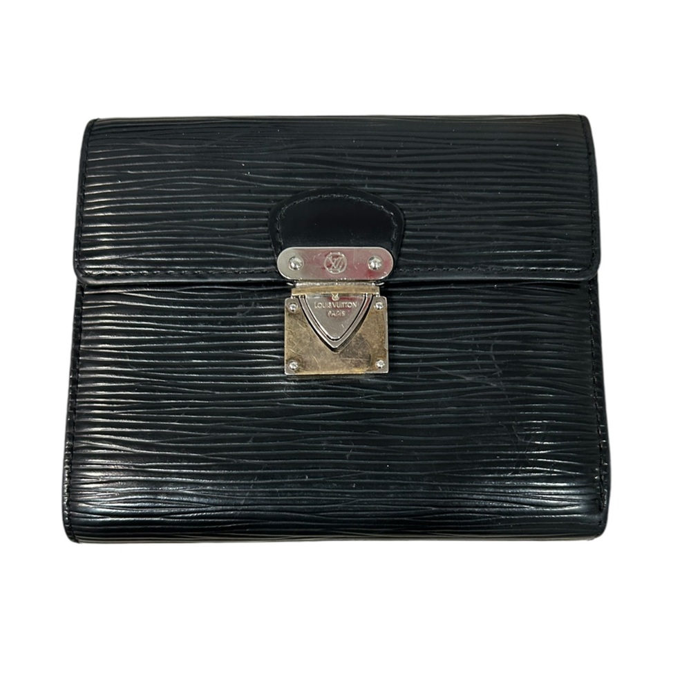Louis Vuitton black Epi Koala lock trifold mens or women’s unisex wallet - Picture 1 of 10